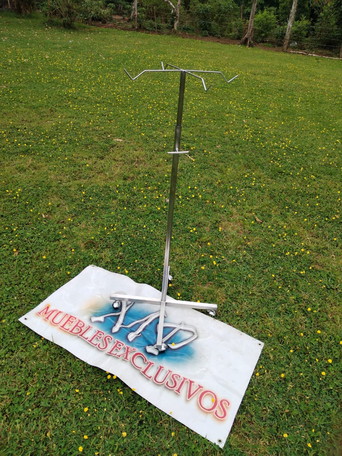 Porta Sueros (Gigantes) en acero inoxidable